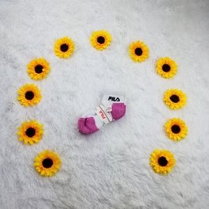 🌻 Fila Girl's Size 10-4 Quarter Socks (3 pair)